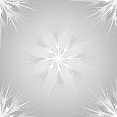 vector, isolated, beautiful winter pattern on gray background