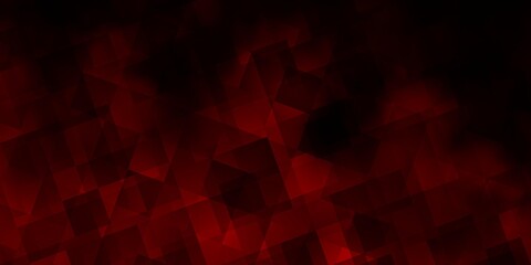 Dark Orange vector texture with triangular style.