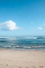 the view from Nyang Nyang Beach in Bali, Indonesia