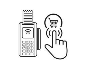 online shopping concept and billing.
