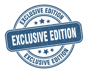 Obraz premium exclusive edition stamp. exclusive edition label. round grunge sign