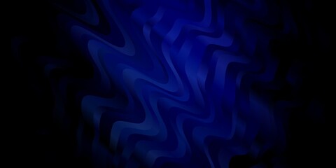 Dark BLUE vector template with curved lines.
