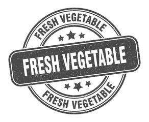 fresh vegetable stamp. fresh vegetable label. round grunge sign