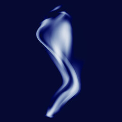 Obraz premium Gray smoke on blue fon