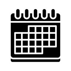 high school related calendar with dates vectors in solid design,