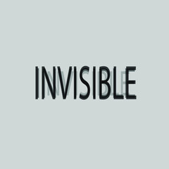 Fototapeta na wymiar the invisible word icon
