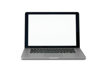 open laptop isolated on white background