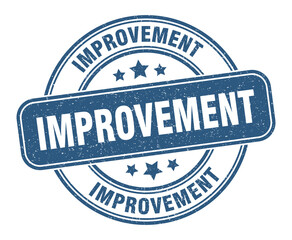 improvement stamp. improvement label. round grunge sign