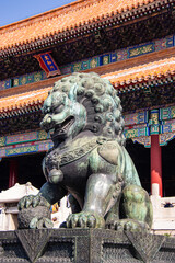 Lion de la Cité Interdite à Pékin, Chine