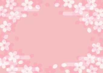 和風桜の背景