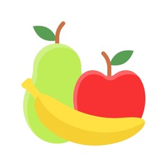 dia de los or muertos related muertos fruits banana, apple vector in flat style,