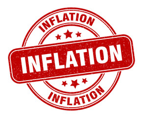 inflation stamp. inflation label. round grunge sign