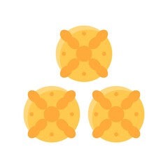 dia de los or muertos related muertos bread of the dead vector in flat style,