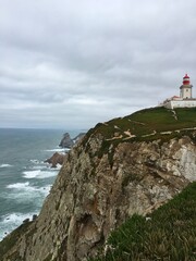 Fototapeta na wymiar lighthouse on the cliff