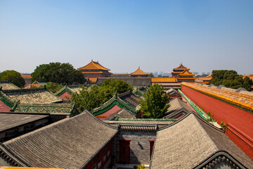 Toit de la Cité Interdite à Pékin, Chine