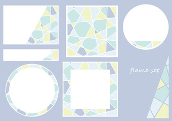 大人っぽいアブストラクト素材セット