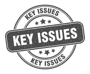key issues stamp. key issues label. round grunge sign