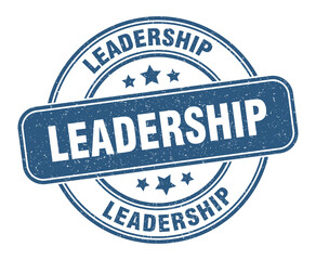 leadership stamp. leadership label. round grunge sign