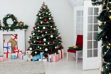 New Year's Eve Christmas Tree With Gifts