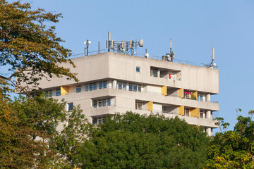 Monotones Wohnhaus, Delmenhorst, Niedersachsen, Deutschland