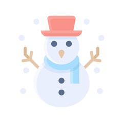 snow town in winter related snow man with cap and ice vectors in flat style,