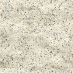 Chic formal grungy geometric shapes texture seamless pattern. High quality illustration. Strange abstract geo design in a trendy posh exotic style. Grainy fabric texture overlay.