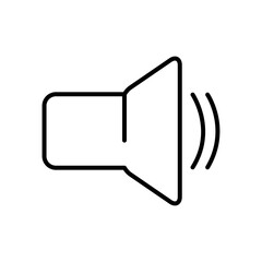 speaker icon image, line style