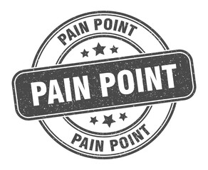 pain point stamp. pain point label. round grunge sign