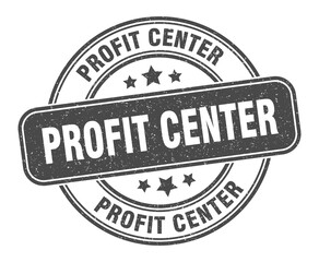 profit center stamp. profit center label. round grunge sign