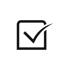Icon vector graphic of check mark, good for template web