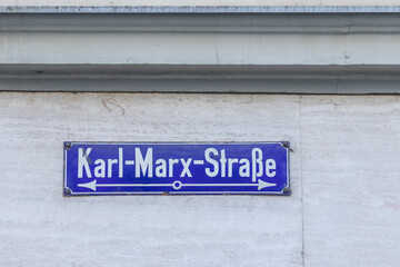 street name Karl marx Strasse in Trier