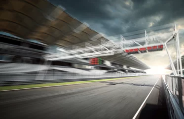 Foto op Canvas Motion blur race track © Image Craft