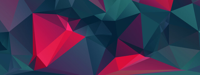 Abstract Color Polygon Background Design, Abstract Geometric Origami Style With Gradient. Presentation,Website, Backdrop, Cover,Banner,Pattern Template
