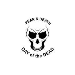 Skull logo vector illustration