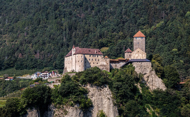 Fototapeta na wymiar Tyrol Castle near Merano, South Tyrol, Italy