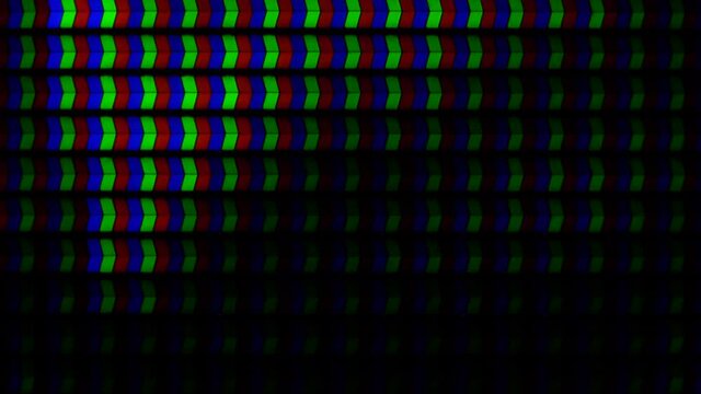 4K - RGB pixels structure of a LED screen