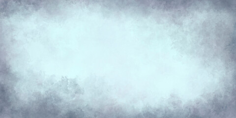 abstract artistic grunge background in a light blue faded shade, with blackouts at the edges. Watercolor effect