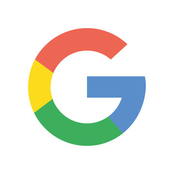 google social media logo icon, flat style