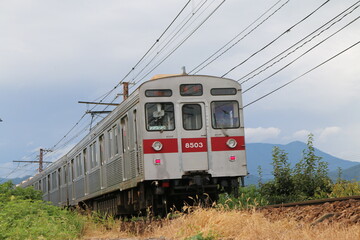 Obraz premium 長野電鉄の電車