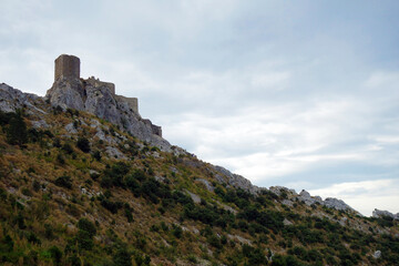 Fototapeta na wymiar château de Quéribus