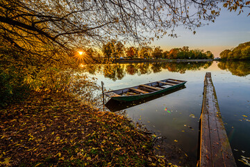 Beautiful Autumn Colours During Sunset