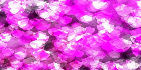 Dark Pink vector template with circles.