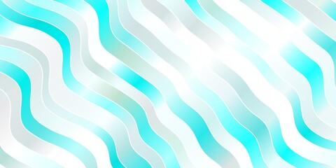 Light BLUE vector background with bent lines.