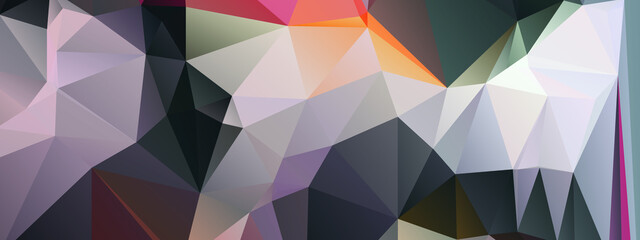 Abstract Color Polygon Background Design, Abstract Geometric Origami Style With Gradient. Presentation,Website, Backdrop, Cover,Banner,Pattern Template