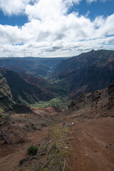 Waimea Canyon State Park, located on the oldest Hawaiian island of Kaua'i, is known as the 