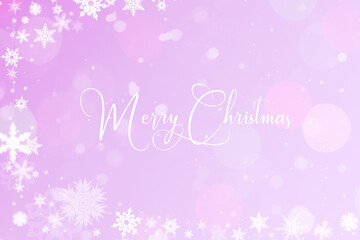 Weihnachtskarte mit dem Text Merry Christmas