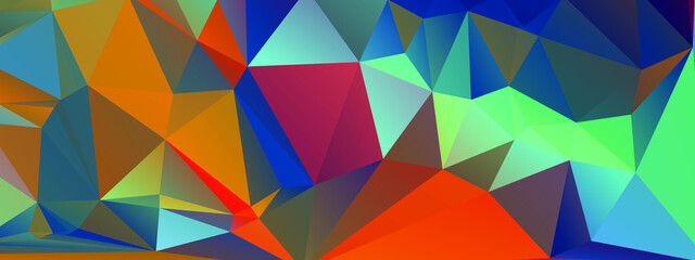 Fototapeta premium Abstract Color Polygon Background Design, Abstract Geometric Origami Style With Gradient. Presentation,Website, Backdrop, Cover,Banner,Pattern Template