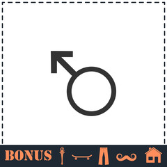 Male icon flat