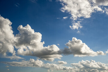blue sky panorama with beautiful clouds. use for sky replacement