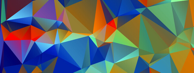 Abstract Color Polygon Background Design, Abstract Geometric Origami Style With Gradient. Presentation,Website, Backdrop, Cover,Banner,Pattern Template